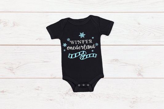 Baby Romper/ T-Shirt "Winter Onederland" First Birthday
