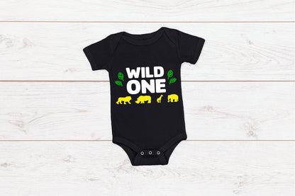 Baby First Birthday "Wild One" Romper/ T-Shirt