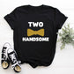 Kid's  "Two Handsome" 2nd Birthday T-Shirt