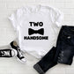 Kid's  "Two Handsome" 2nd Birthday T-Shirt