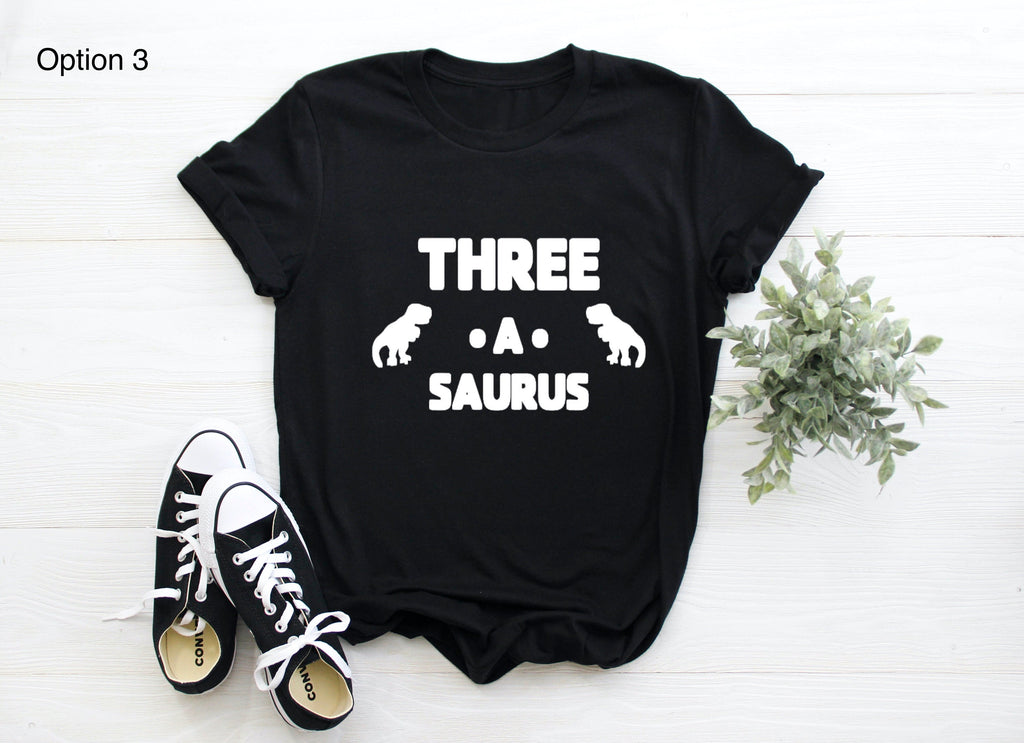 Kid's  "Age-A-Saurus" Dinosaur Birthday T-Shirt
