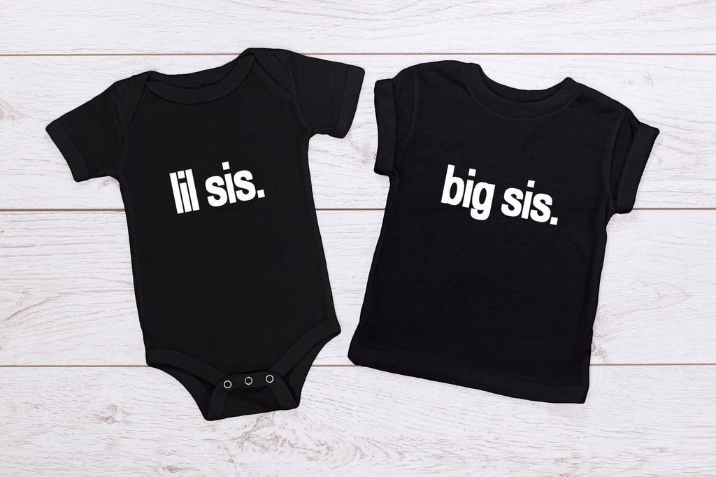 Kid's "Big Bro/ Lil Bro/ Big Sis/ Lil Sis" T-Shirt/ Romper