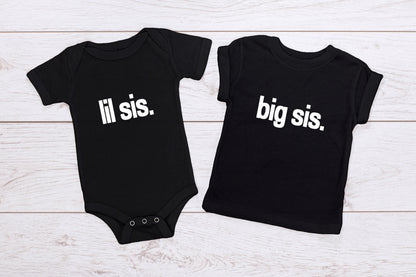 Kid's "Big Bro/ Lil Bro/ Big Sis/ Lil Sis" T-Shirt/ Romper