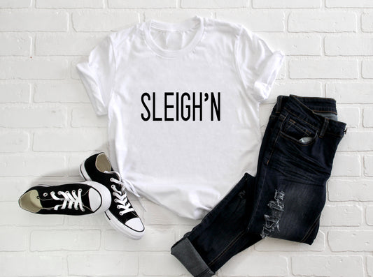 Sleigh'n Kid's/ Baby Christmas T-Shirt/ Romper