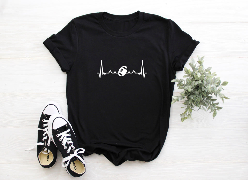 Kid's Football Heartbeat T-Shirt/ Romper