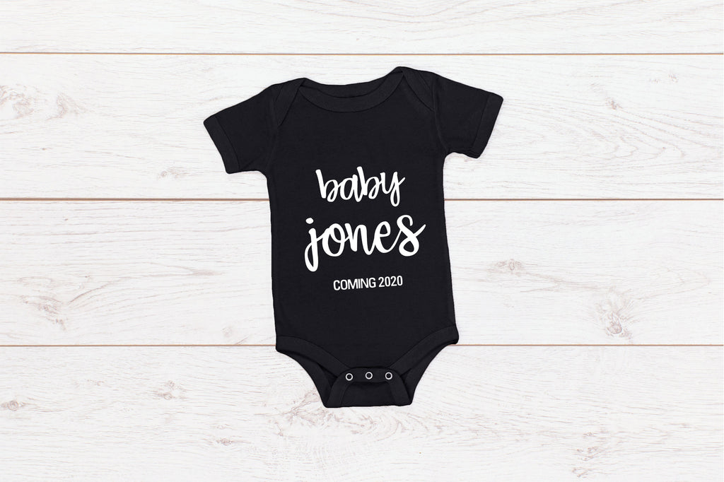 Baby Announcement "Baby (Insert Name) EST. (Insert Year)/ Coming (Insert Year)"
