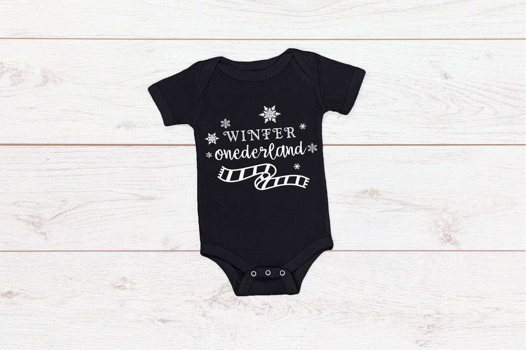 Baby Romper/ T-Shirt "Winter Onederland" First Birthday