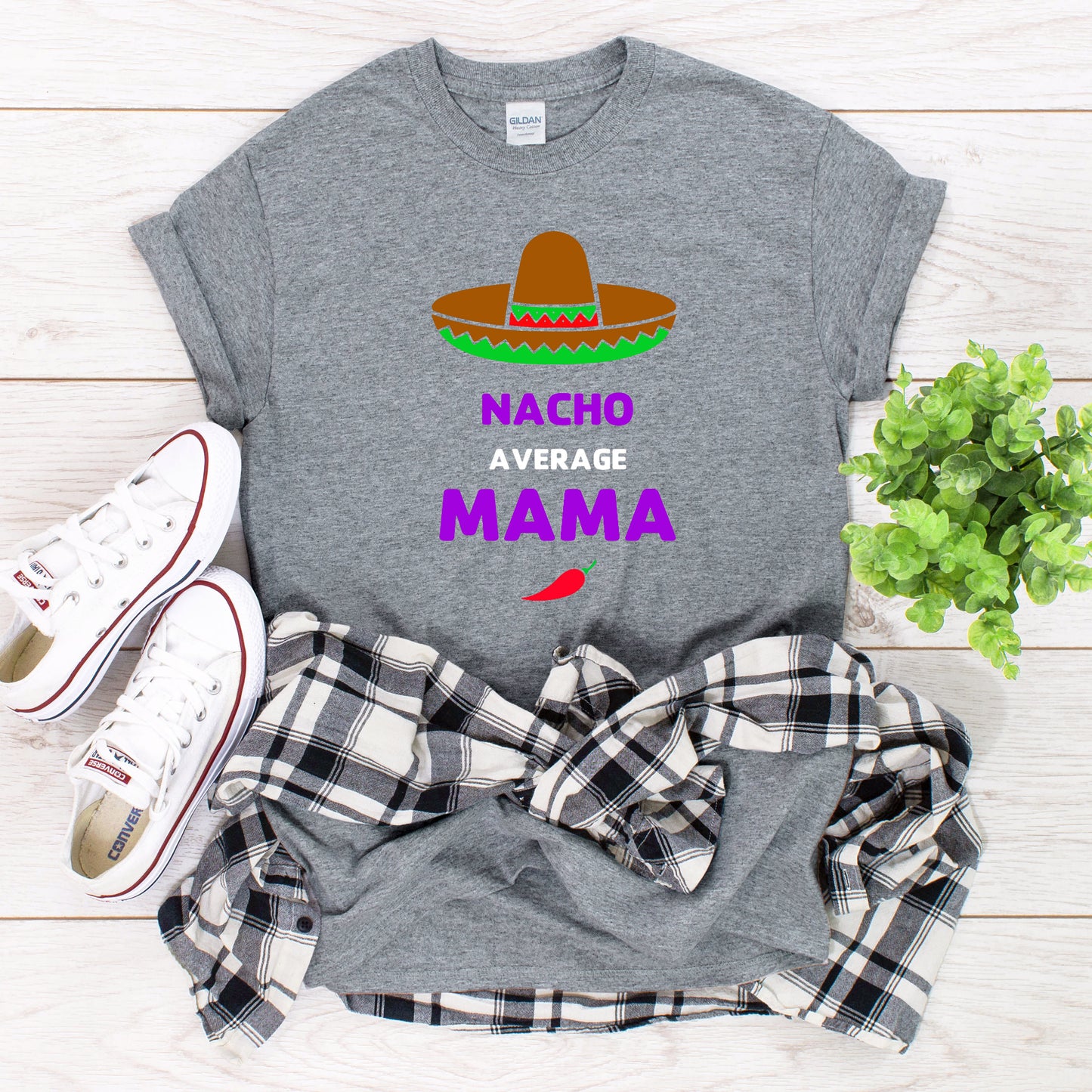 Nacho Average Mama/ Dad Mexican Fiesta Adult T-Shirt