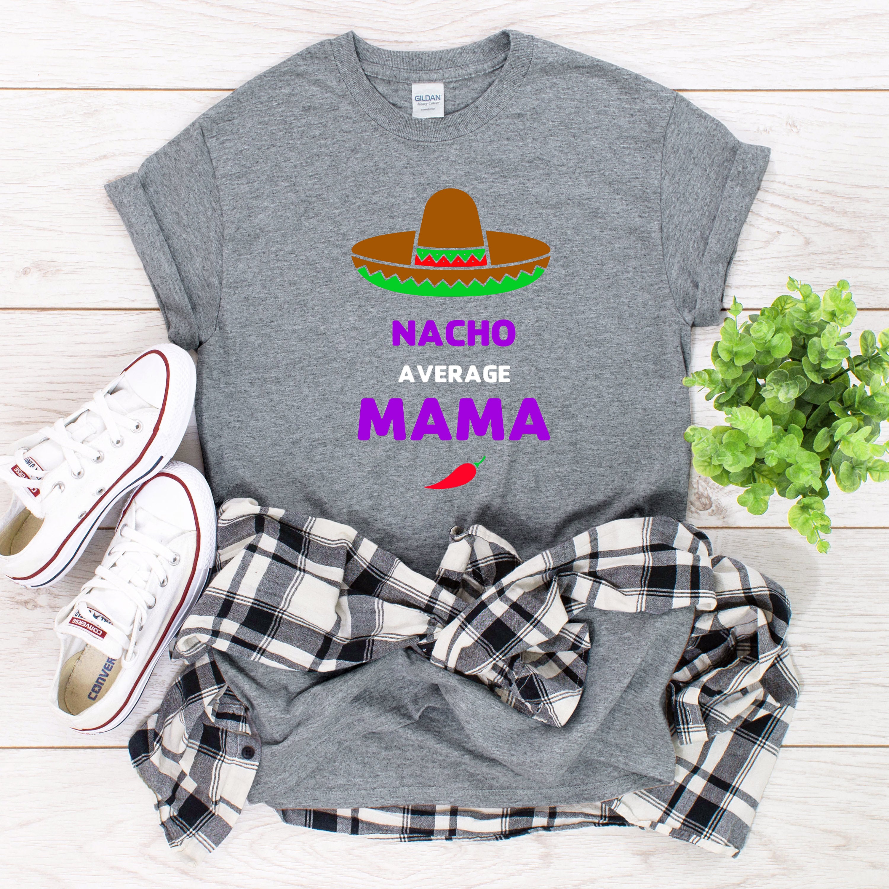 Nacho Average Mama/ Dad Mexican Fiesta Adult T-Shirt