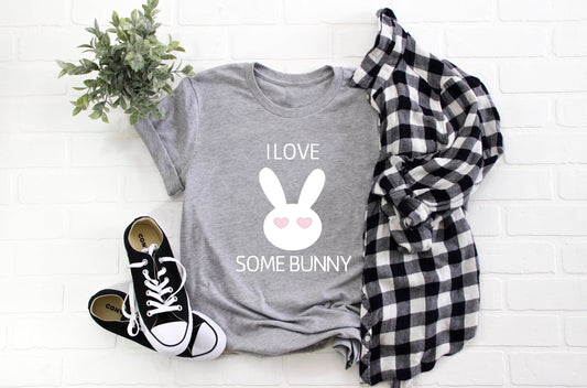 Kid's "I Love Some Bunny" Easter T-Shirt