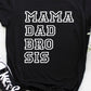 QUARAN-TEAM Adult/ Toddler/ Baby T-Shirt/ Romper with custom name to the back.