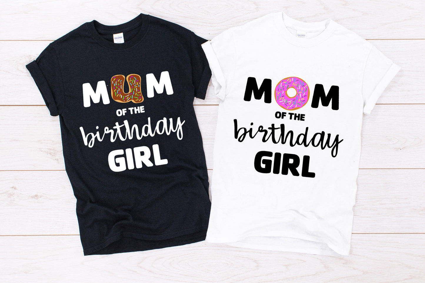 Donut Mum/ Mom/ Dad of the Birthday Girl T-Shirt
