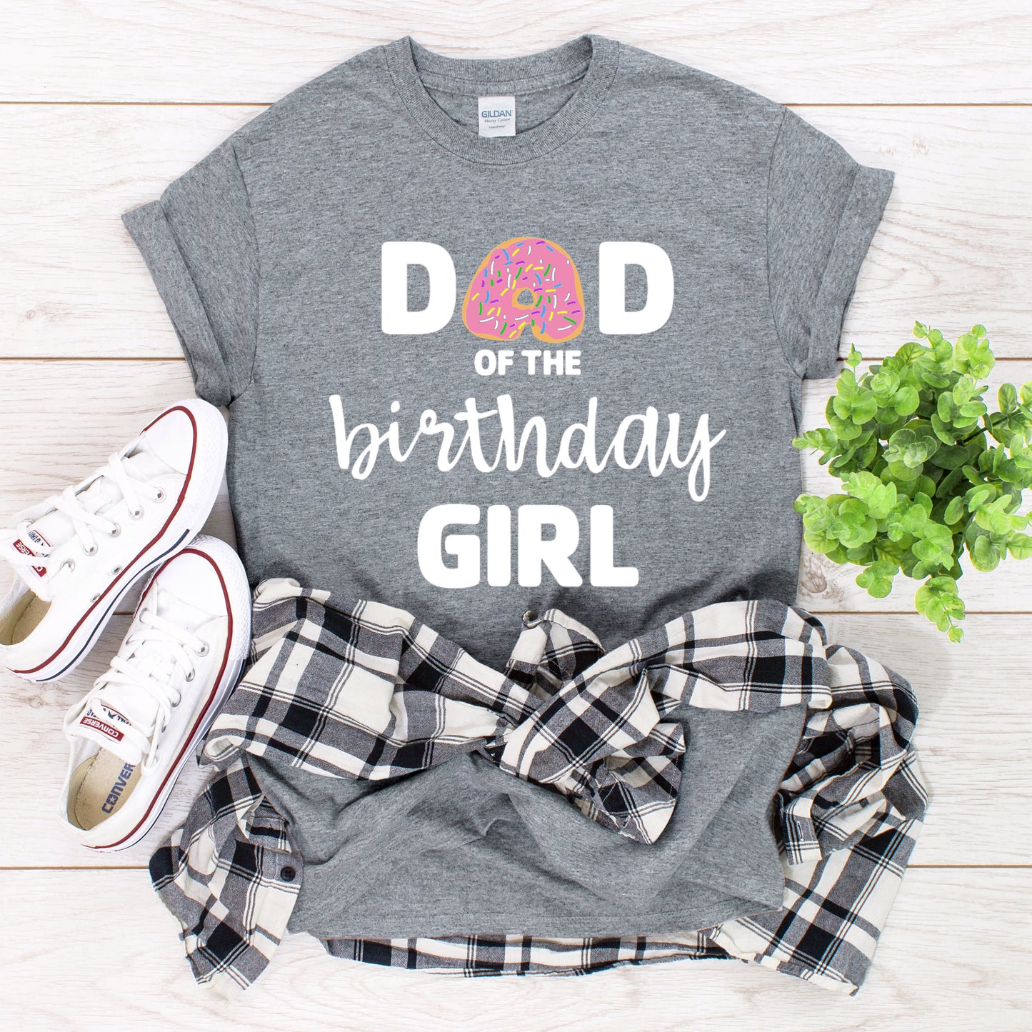 Donut Mum/ Mom/ Dad of the Birthday Girl T-Shirt