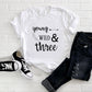 Kid's  "Young, Wild and Three" 3rd Birthday T-Shirt
