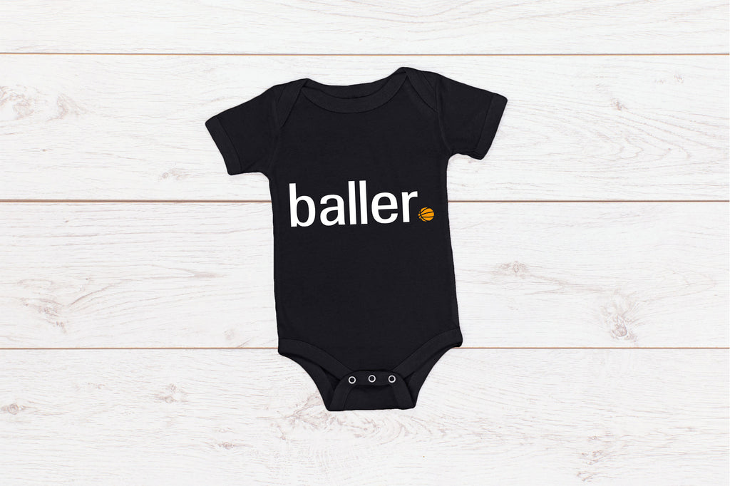 Kid's/ Baby "Baller" T Shirt/ Romper