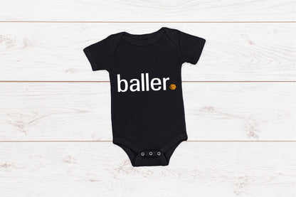 Kid's/ Baby "Baller" T Shirt/ Romper
