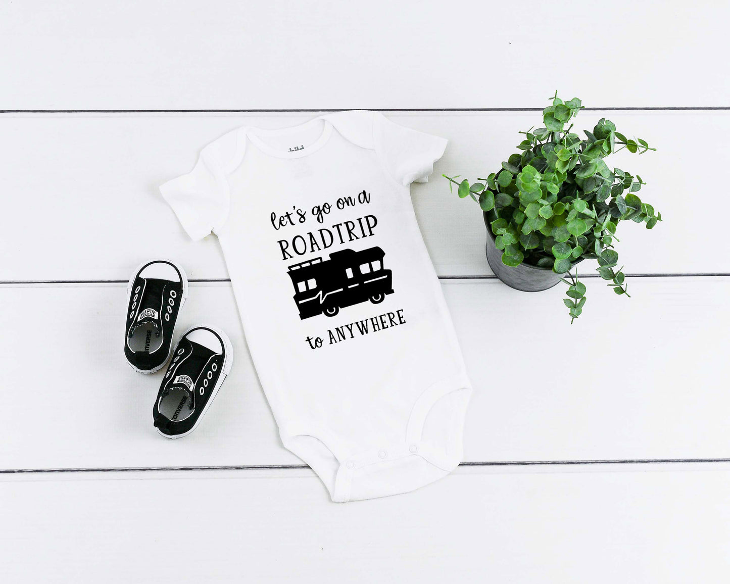 Let's Go On A Roadtrip to Anywhere Caravan/ RV Adult/ Toddler/ Baby T-Shirt/ Romper