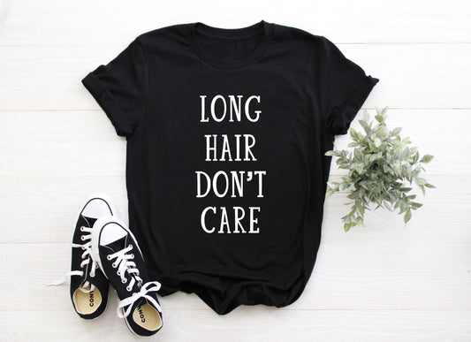 Long Hair Don't Care Adult/ Toddler/ Baby T-Shirt/ Romper