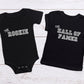 Adult/ Toddler/ Baby T-Shirt/ Romper "The MVP/ The Rookie/ The GOAT/ The Hall of Famer/ The Future First Round Pick"