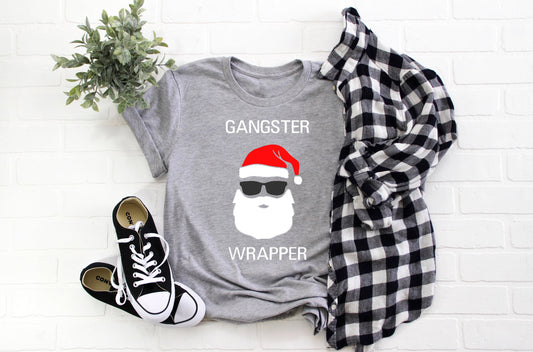 Gangster Wrapper Santa Adult/ Kid's/ Baby Christmas T-Shirt/ Romper