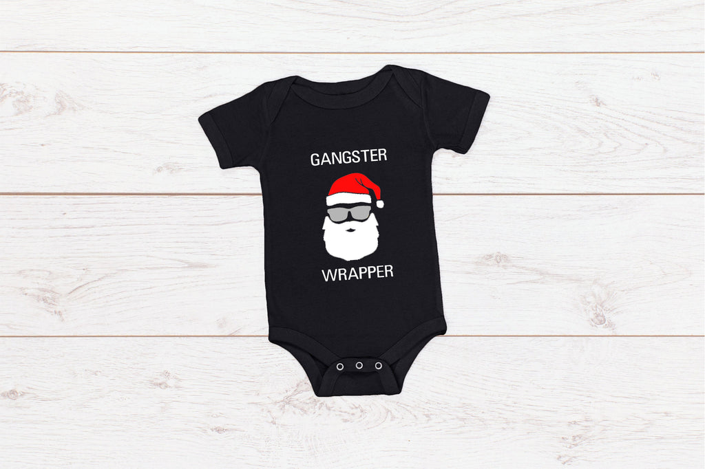 Gangster Wrapper Santa Adult/ Kid's/ Baby Christmas T-Shirt/ Romper