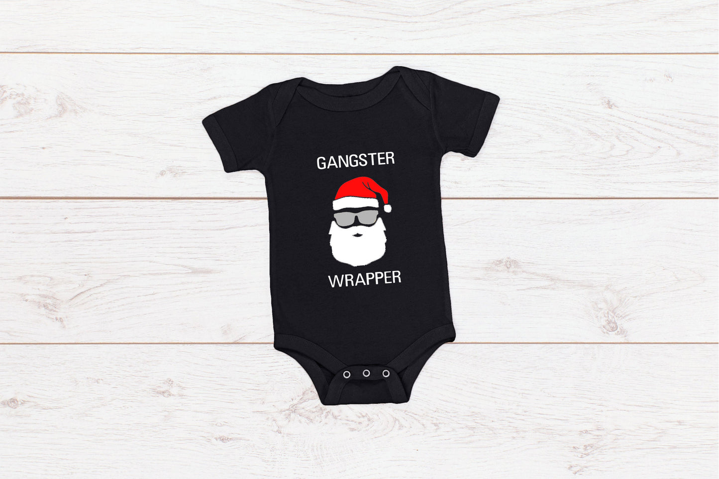 Gangster Wrapper Santa Adult/ Kid's/ Baby Christmas T-Shirt/ Romper