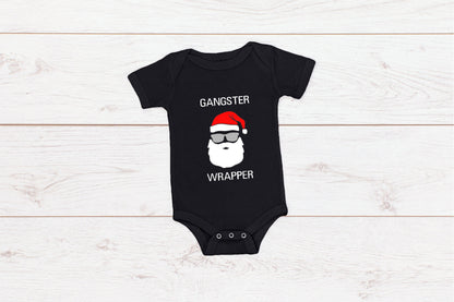 Gangster Wrapper Santa Adult/ Kid's/ Baby Christmas T-Shirt/ Romper