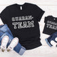 QUARAN-TEAM Adult/ Toddler/ Baby T-Shirt/ Romper with custom name to the back.
