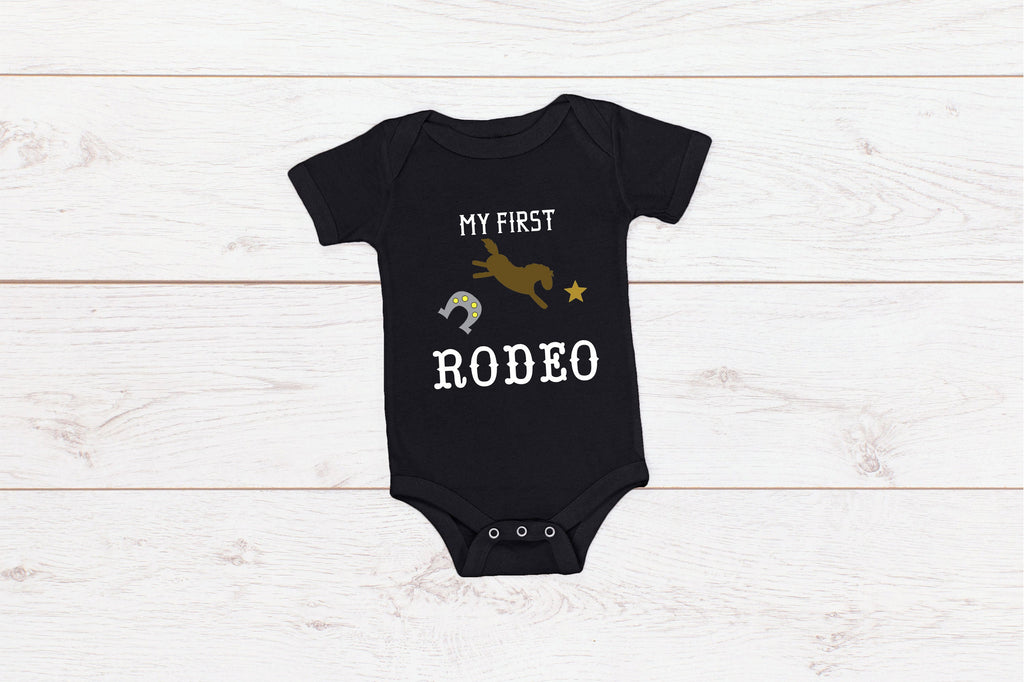 Baby First Birthday Romper "My First Rodeo"