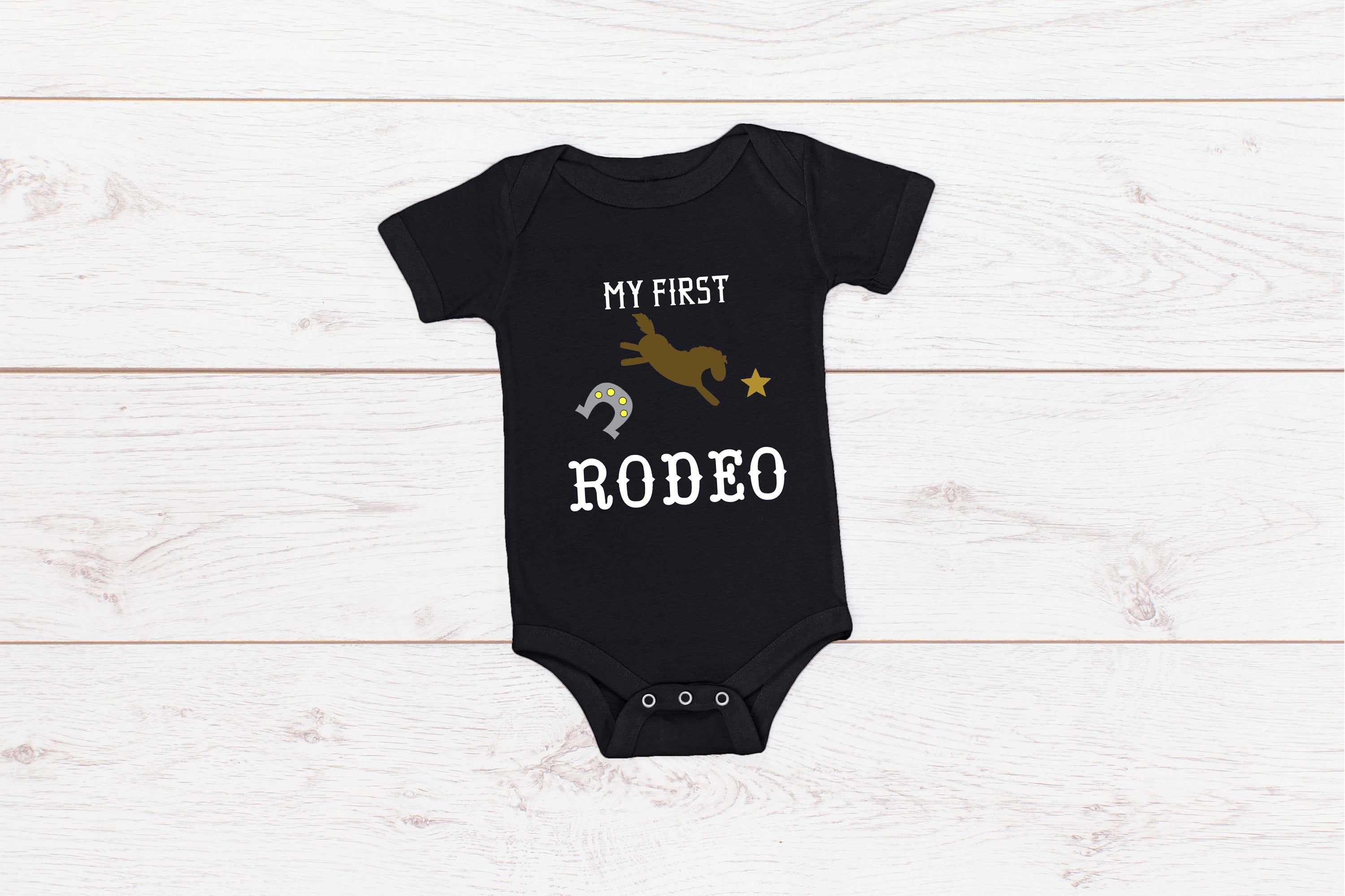 Baby First Birthday Romper "My First Rodeo"