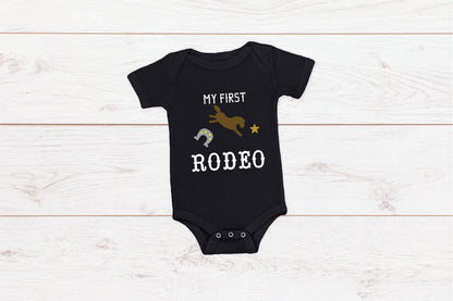 Baby First Birthday Romper "My First Rodeo"