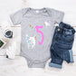 Kid's/ Baby "(Insert Age)" Fairy Birthday T-Shirt/ Romper