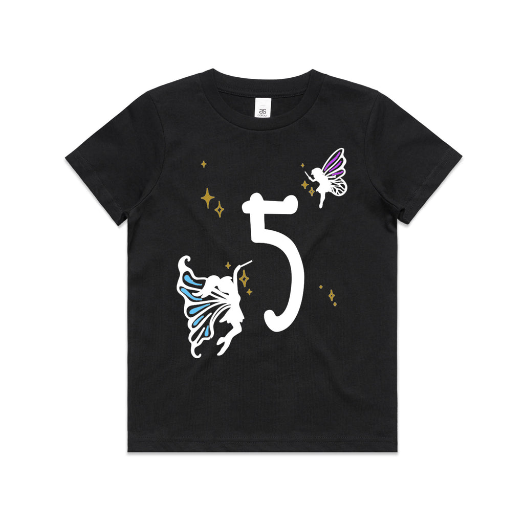 Kid's/ Baby "(Insert Age)" Fairy Birthday T-Shirt/ Romper