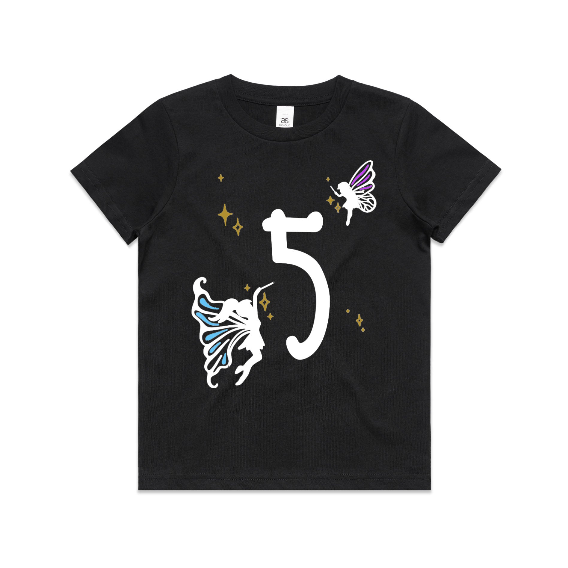 Kid's/ Baby "(Insert Age)" Fairy Birthday T-Shirt/ Romper