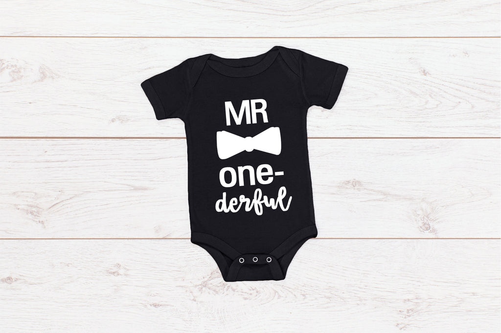 Baby First Birthday Romper/ T-Shirt "Mr One-derful"