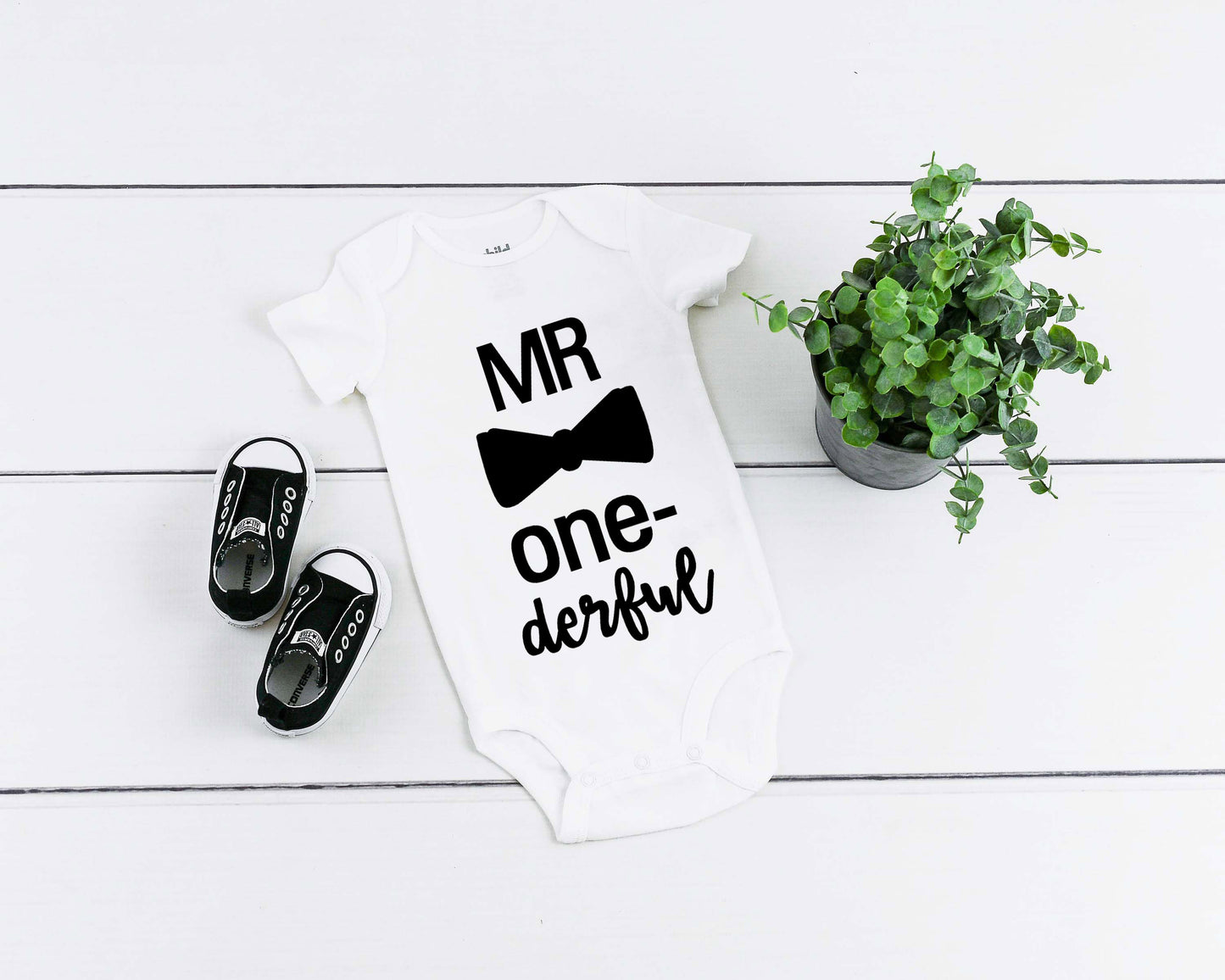 Baby First Birthday Romper/ T-Shirt "Mr One-derful"