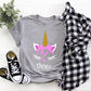 Kid's/ Baby "(Insert Age) " Unicorn Birthday T-Shirt/ Romper