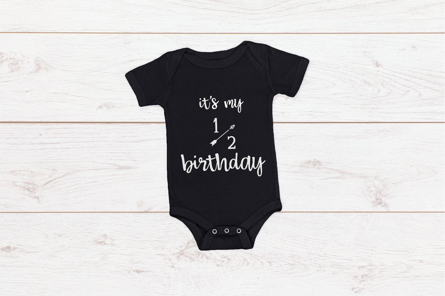 Baby Half Birthday Romper "It's my 1/2 Birthday"