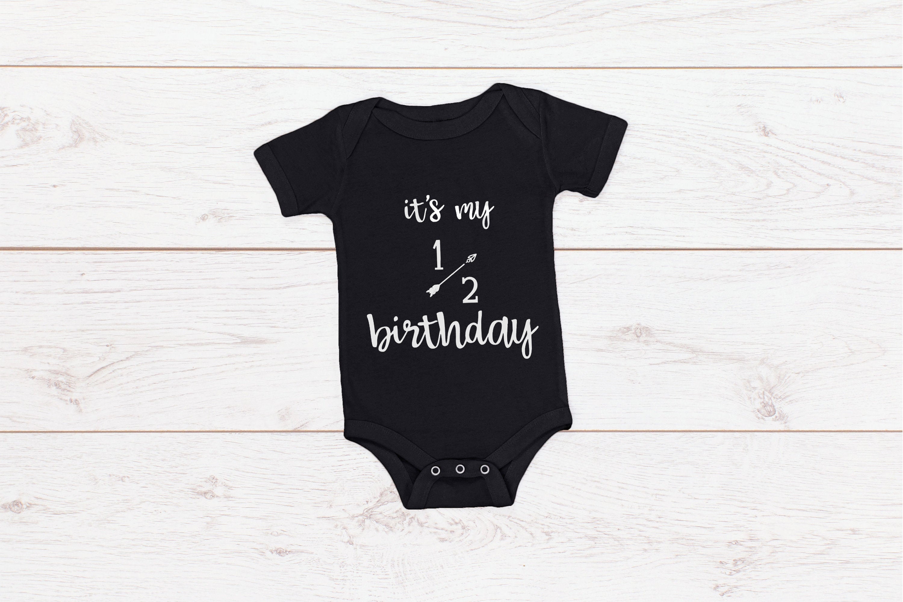 Baby Half Birthday Romper "It's my 1/2 Birthday"
