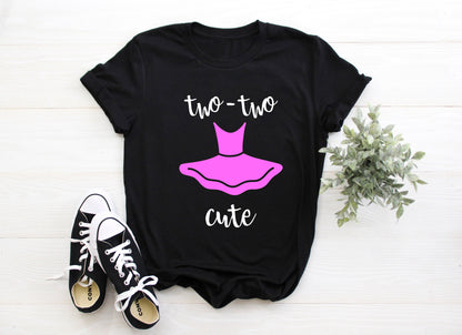 Kid's "Two Two Cute" 2nd Birthday T-Shirt