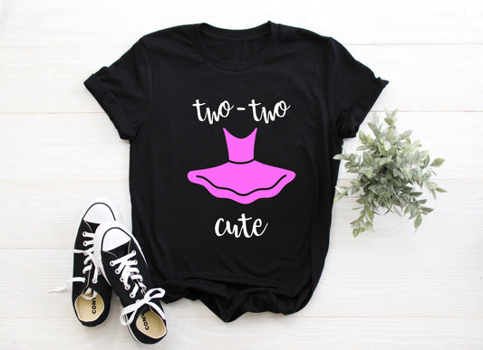 Kid's "Two Two Cute" 2nd Birthday T-Shirt