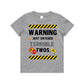 Kid's "Warning Just Entered Terrible Twos" 2nd Birthday T-Shirt