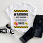 Kid's "Warning Just Entered Terrible Twos" 2nd Birthday T-Shirt
