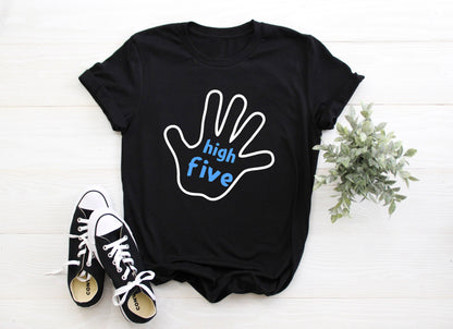 Kid's "High 5" 5th Birthday T-Shirt