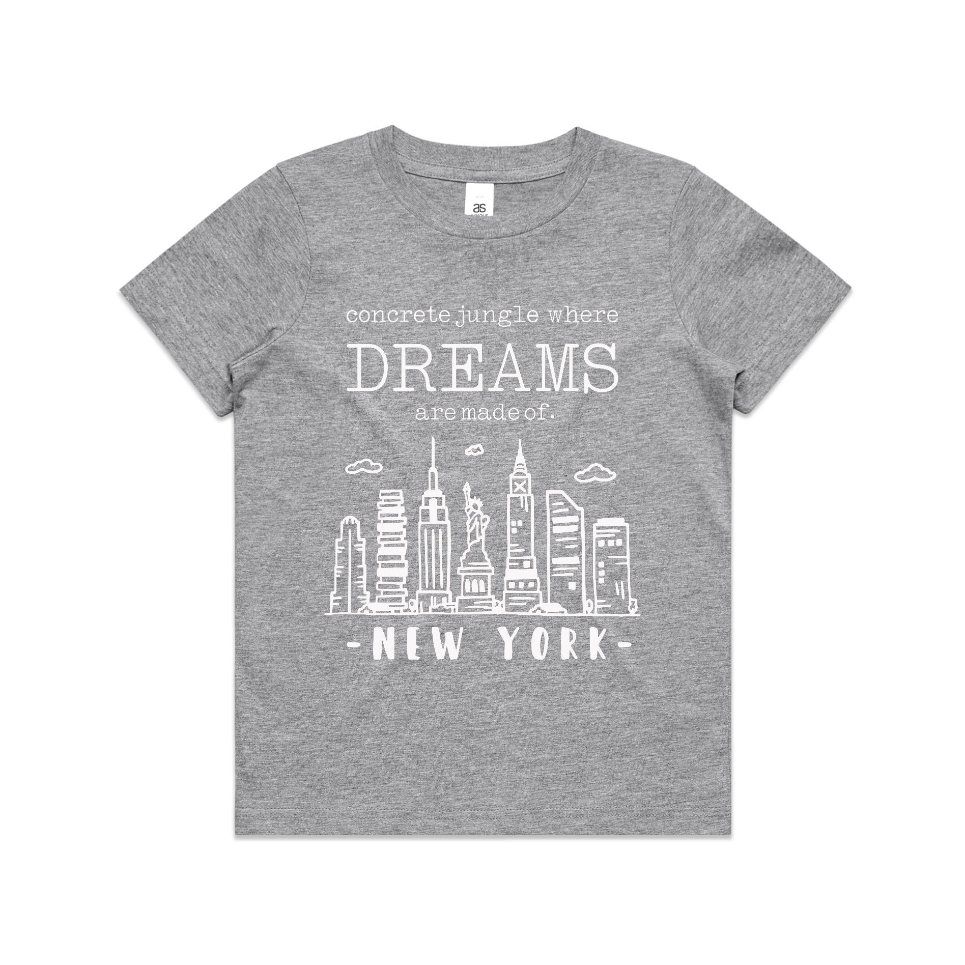 New York Concrete Jungle Where Dreams Are Made Of Adult/ Kid's/ Baby T-Shirt/ Romper