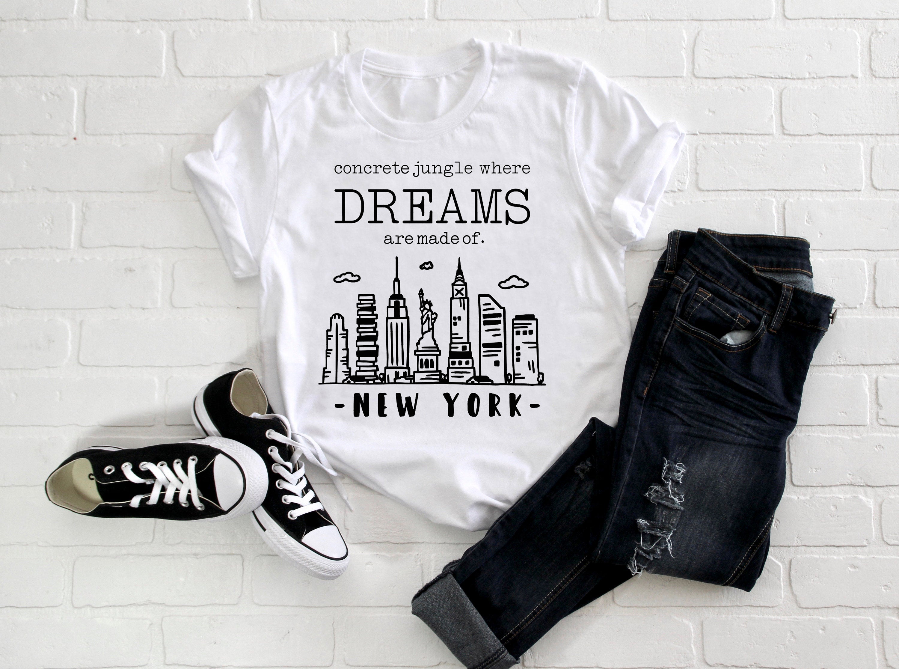 New York Concrete Jungle Where Dreams Are Made Of Adult/ Kid's/ Baby T-Shirt/ Romper