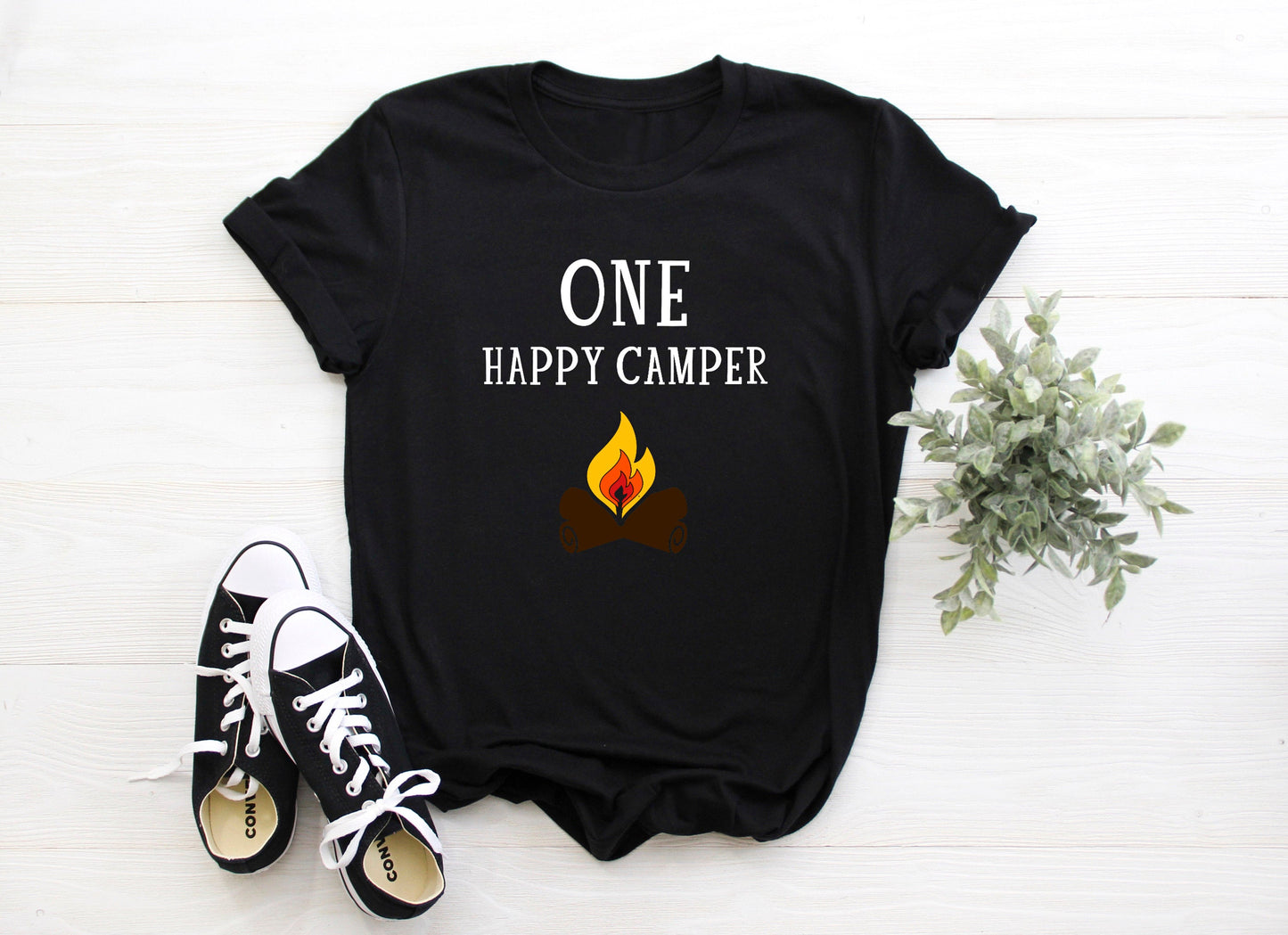 Kid's "One Happy Camper" 1stBirthday T-Shirt
