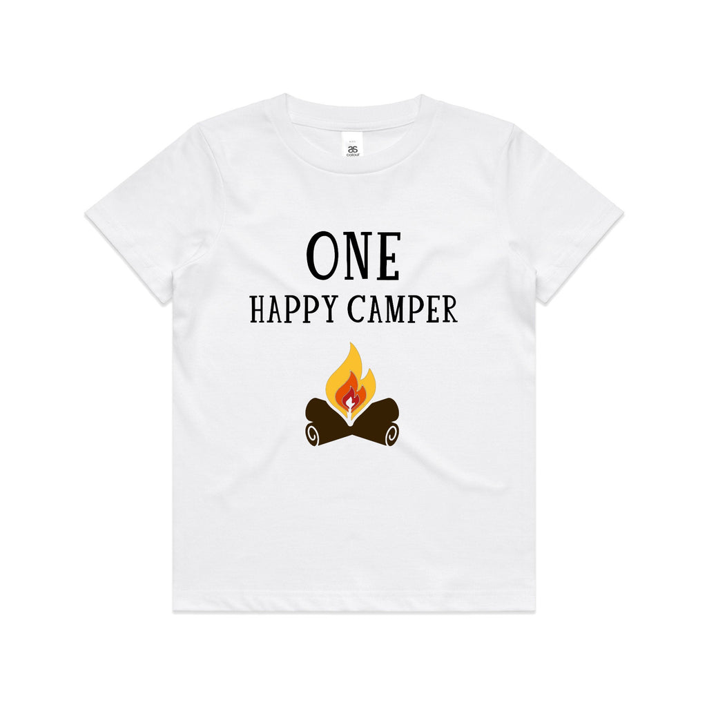 Kid's "One Happy Camper" 1stBirthday T-Shirt