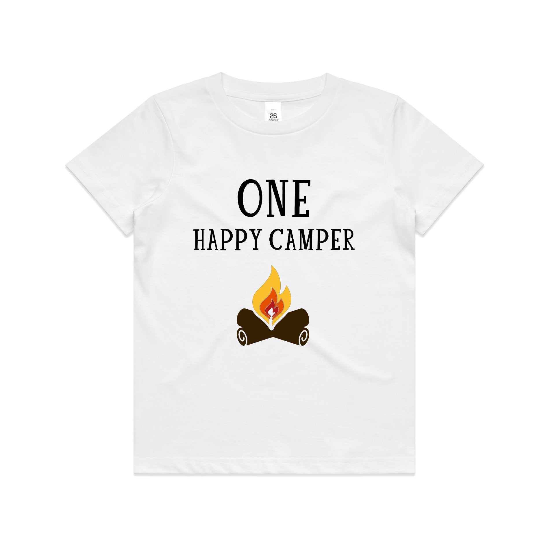 Kid's "One Happy Camper" 1stBirthday T-Shirt