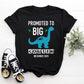 Kid's/ Baby T-Shirt/ Romper "Being Promoted to Big Cousin (Insert Year)" Dinosaur Theme